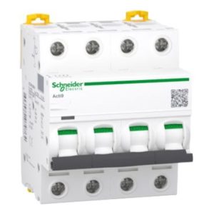 Disjoncteur, Acti9 iC60N, 4P, courbe C, 6000 A (IEC 60898-1), 10 kA (IEC 60947-2)