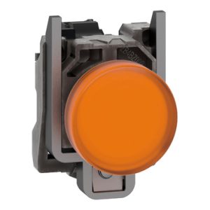 Voyant lumineux LED universelle Schneider Electric Orange 24V c.a. / V c.c.découpe 22mm, Montage panneau, Harmony,