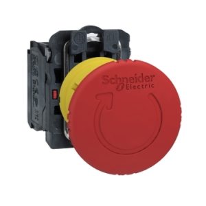 Harmony XB5 - bouton arrêt urgence - Ø40 - pousser tourner - rouge - 1O - vis