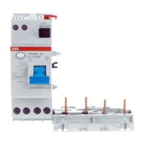DDA203 AC/0,03– ABB, Bloc de dispositif à courant résiduel 4P - 30 mA - 25 A - Type AC